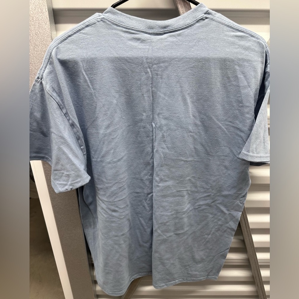 Unisex funny graphic Tshirt light blue - Picture 3 of 3